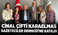 Cinal çifti Karaelmas Gazeteciler Derneği’ne katıldı