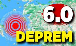 Deprem oldu! 6.0 büyüklüğünde