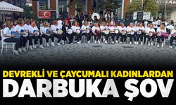 Devrekli ve Çaycumalı kadınlardan darbuka şov