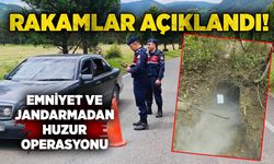 Emniyet ve jandarmadan huzur operasyonu: Rakamlar açıklandı!