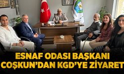 Esnaf Odası Başkanı Coşkun’dan KGD’ye ziyaret