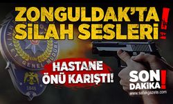 Zonguldak'ta hastane önünde silahlar konuştu!