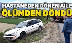 Hastaneden dönen aile ölümden döndü