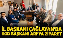 İl Başkanı Çağlayan'dan KGD Başkanı Bahaddin Arı'ya ziyaret