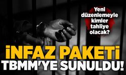 İnfaz paketi TBMM'ye sunuldu! Yeni düzenlemeyle kimler tahliye olacak?