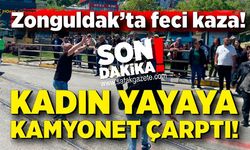 Zonguldak'ta kahreden kaza! Kadın yayayı kamyonet ezdi, durumu ağır