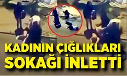 Kadına sokak ortasında dövüp araca bindirdiler