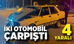 Karabük'te iki otomobil çarpıştı: 4 yaralı