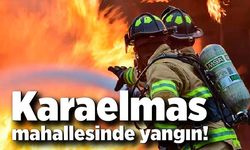 Karaelmas Mahallesinde yangın