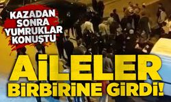 Kazadan sonra yumruklar konuştu: Aileler birbirine girdi!