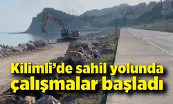 Sahil yolunda çalışmalar başladı bittiğinde çok güzel olacak