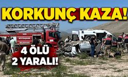 Korkunç kaza: 4 ölü, 2 yaralı!