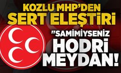 Kozlu MHP’den sert eleştiri: "Samimiyseniz hodri meydan!"
