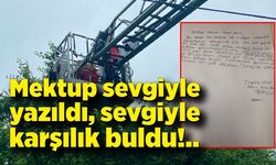 Mektup sevgiyle yazıldı, sevgiyle karşılık buldu