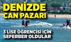 3 lise öğrencisi denizde boğulma tehlikesi geçirdi