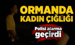 Ormandan gelen kadın çığlığı polisi alarma geçirdi
