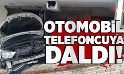 Otomobil telefoncuya daldı!