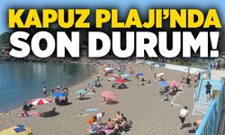 Şemsiyesini havlusunu kapan Kapuz Plajı'na koştu