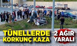 Tünellerde feci kaza: 2 ağır yaralı