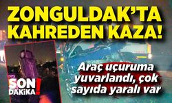 Zonguldak’ta kahreden kaza! Araç uçuruma yuvarlandı, çok sayıda yaralı var
