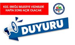 Belediye vezneleri hafta sonu açık olacak