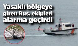 Yasaklı bölgeye giren Rus, ekipleri alarma geçirdi