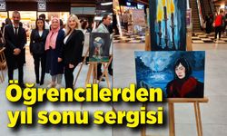 Lise öğrencilerinden yıl sonu sergisi: Eserler beğeni topladı