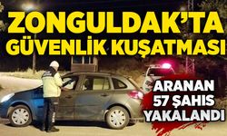 Zonguldak’ta güvenlik kuşatması: Aranan 57 şahıs yakalandı