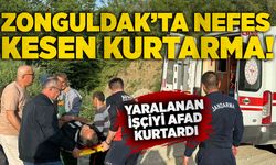 Zonguldak’ta nefes kesen kurtarma: Yaralanan işçiyi AFAD kurtardı