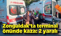 Zonguldak’ta terminal önünde kaza: 2 yaralı