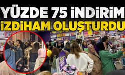 Zonguldak’ta yüzde 75 indirim izdiham oluşturdu