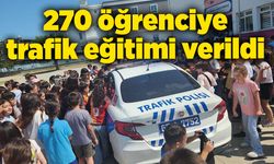 270 öğrenciye trafik eğitimi verildi