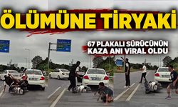 Ölümüne tiryaki: 67 plakalı sürücünün kaza anı viral oldu