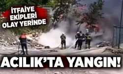Acılık’ta yangın: İtfaiye ekipleri olay yerinde