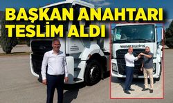 Başkan anahtarı teslim aldı, yeni hizmet aracı kazandırıldı