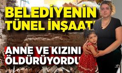 Tünel inşaatı faciaya neden oluyordu; Evin duvarı çöktü, anne ve bebeği son anda kurtuldu