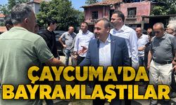 Çaycuma'da bayramlaştılar