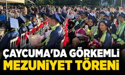 Çaycuma'da görkemli mezuniyet töreni