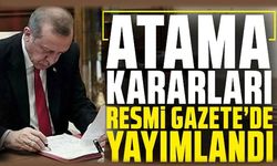 Cumhurbaşkanı imzaladı: Yeni atamalar Resmi Gazete’de