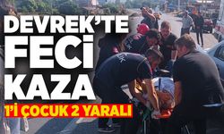Devrek’te feci kaza: 1’i çocuk 2 yaralı