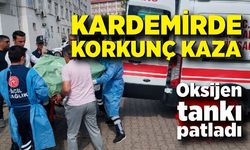 Fabrikada oksijen tankı patladı: 1 ağır yaralı