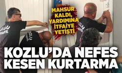 Kozlu’da nefes kesen kurtarma: Mahsur kaldı, yardımına itfaiye yetişti