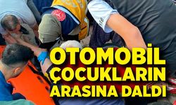 Otomobil çocukların arasına daldı: 3 yaralı