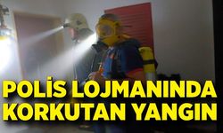 Polis lojmanında korkutan yangın: 13 kişi dumandan etkilendi