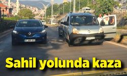 Zonguldak'ta kaza; Önündeki araca çarptı
