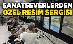 Sanatseverlerden özel resim sergisi