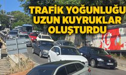 Trafik yoğunluğu uzun kuyruklar oluşturdu