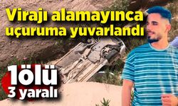 Otomobil şarampole yuvarlandı: 1 ölü, 3 yaralı