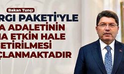 Adalet Bakanı Tunç'tan 10. Yargı Paketi açıklaması