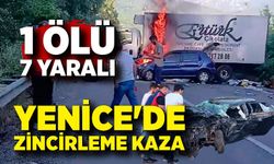 Yenice'de zincirleme kaza: 1 ölü, 7 yaralı